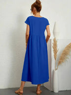 Melody Women's Maxi Dress – Lightweight Cotton Blend Summer Dress