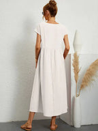 Melody Women's Maxi Dress – Lightweight Cotton Blend Summer Dress