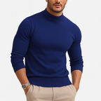 Leonardo Men's Turtleneck Sweater – Soft Knit Slim Fit Smart Casual Pullover