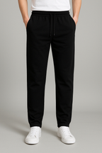 Larry Men's Joggers – Straight Leg Drawstring Cotton Blend Sweatpants