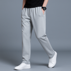 Larry Men's Joggers – Straight Leg Drawstring Cotton Blend Sweatpants