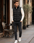 Clarence Men's Quilted Vest – Warm Sleeveless Zip-Up Winter Layer