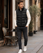 Clarence Men's Quilted Vest – Warm Sleeveless Zip-Up Winter Layer