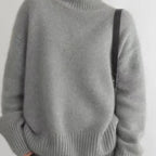 Sydney Women's Cashmere Turtleneck Sweater – Oversized Soft Winter Pullover