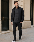 Declan Men's Fleece-Lined Winter Jacket – Water-Repellent Warm Outdoor Coat