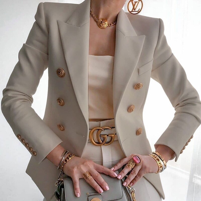 Hailey Women’s Blazer – Elegant Tailored Jacket with Long Sleeves & Modern Fit