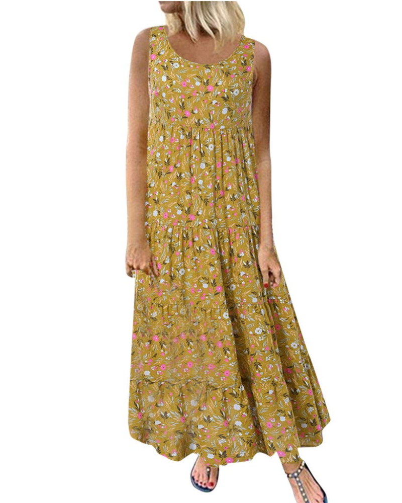 Genevieve Women’s Summer Sundress – Lightweight A-Line Beach Party Dress