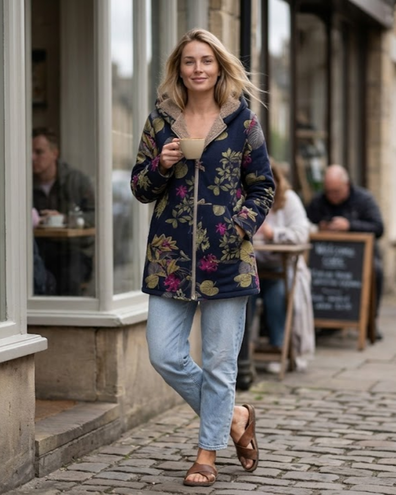 Cleo Women’s Hooded Jacket – Warm Soft Casual Coat for Everyday Winter Comfort