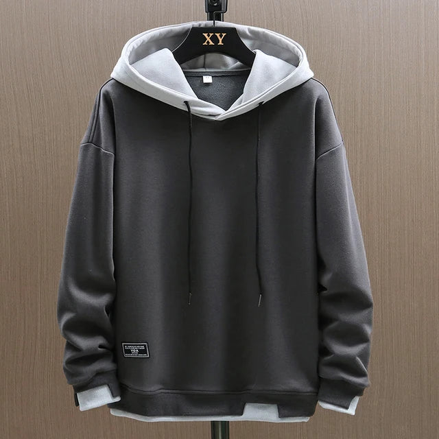 Frank Men's Hoodie – Soft Casual Pullover with Adjustable Hood & Kangaroo Pocket