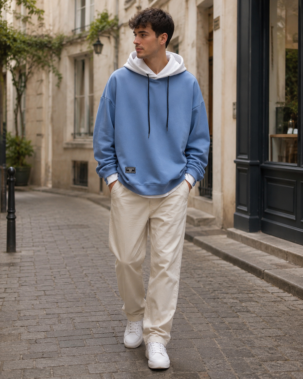 Frank Men's Hoodie – Soft Casual Pullover with Adjustable Hood & Kangaroo Pocket