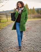 Brianna Women's Winter Coat – Warm Lined Feminine Fall Outerwear Jacket