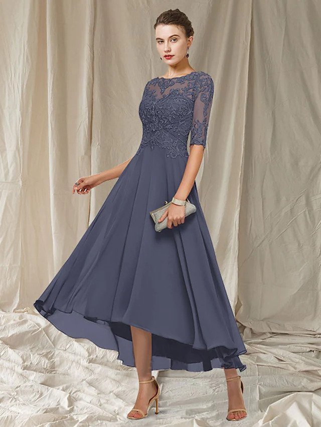 Havana Women's Lace Maxi Dress – Elegant Formal Wedding Event Gown