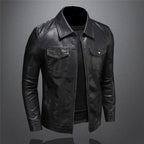 Robert Men’s Leather Jacket – Premium Slim Fit Jacket with Timeless Classic Style