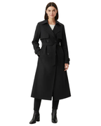 Charlie Women's Trench Coat – Double-Breasted Belted Slim Fit Mid-Length Coat