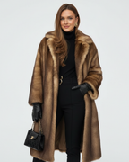 Helene Women's Long Winter Coat – Warm Soft Elegant Coat for Formal & Casual Wear