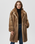 Helene Women's Long Winter Coat – Warm Soft Elegant Coat for Formal & Casual Wear