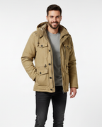 Oliver Men's Waterproof Winter Jacket – Fleece Lined Hooded Outdoor Coat
