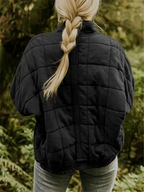 Jane Women's Quilted Jacket – Warm Padded Fall Winter Coat with Pockets