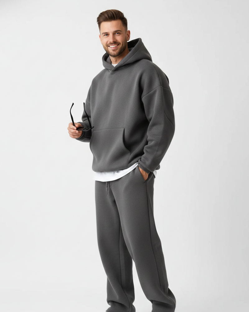 Kai Men's Jogging Set – Hoodie & Drawstring Sweatpants Casual Tracksuit