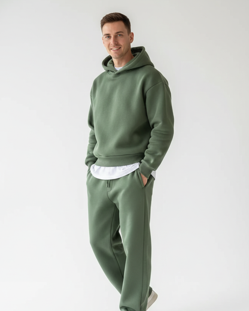 Kai Men's Jogging Set – Hoodie & Drawstring Sweatpants Casual Tracksuit