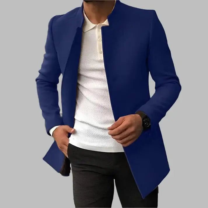 Alain Men’s Wool Coat – Elegant Tailored Winter Overcoat with Classic Modern Fit