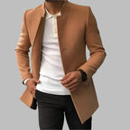 Alain Men’s Wool Coat – Elegant Tailored Winter Overcoat with Classic Modern Fit