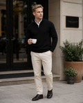 Killian Men's Half-Zip Sweater – Soft Knit Regular Fit Smart Casual Pullover
