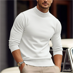 Leonardo Men's Turtleneck Sweater – Soft Knit Slim Fit Smart Casual Pullover
