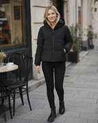 Lilah Women's Lightweight Puffer Jacket – Hooded Zip Winter Coat for Travel