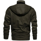 Logan Men’s Military Jacket – Waterproof Fleece-Lined Coat with Adjustable Fit