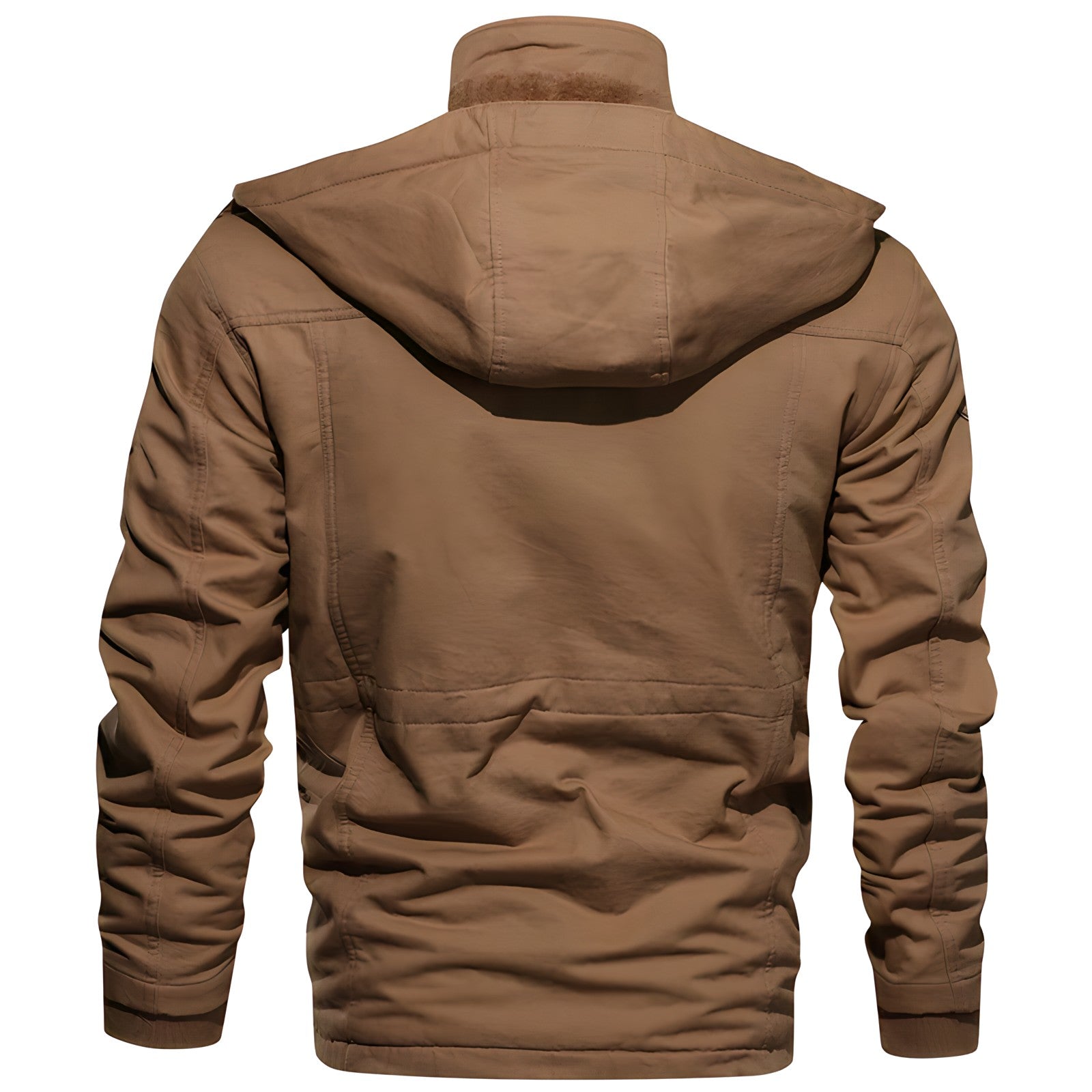 Logan Men’s Military Jacket – Waterproof Fleece-Lined Coat with Adjustable Fit