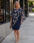 Lysiane Women's Floral Chiffon Dress – Lightweight Flowy Dress for Elegant Outfits