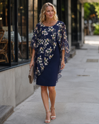 Lysiane Women's Floral Chiffon Dress – Lightweight Flowy Dress for Elegant Outfits