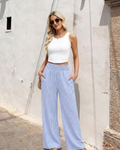 Madison Women’s Wide Leg Pants – Soft Casual Work Trousers with Pockets