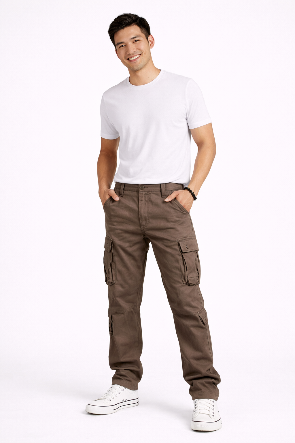 Mason Men’s Cargo Pants – Durable Cotton Workwear Trousers with Utility Pockets
