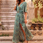 Ronja Women’s Wrap Maxi Dress – Lightweight Elegant Spring & Summer Evening Dress