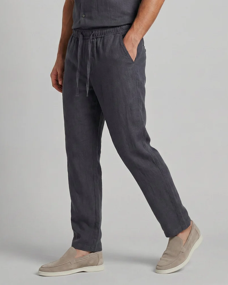 Ethan Men’s Wide Leg Trousers – Lightweight Casual Pants for Warm Weather