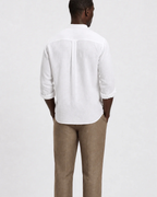 Ethan Men’s Linen Shirt – Casual Band Collar Summer Shirt