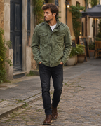 Emmanuel Men’s Classic Jacket – Lightweight Casual Coat with Functional Pockets