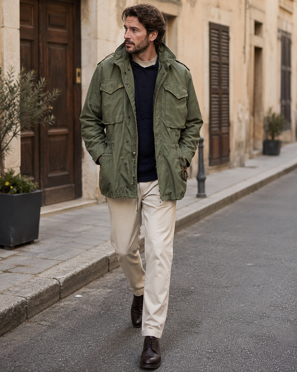 Lance Men's M-65 Field Jacket – Military Style Multi-Pocket Outdoor Coat