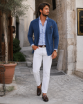 Elton Men's Wool Blazer – Classic Fit Office Formal Smart Casual Jacket