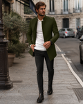 Alain Men’s Wool Coat – Elegant Tailored Winter Overcoat with Classic Modern Fit