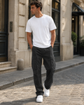 Tristan Men’s Cargo Pants – Relaxed Fit Cotton Utility Trousers with Cargo Pockets