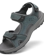 Carter Men's Hiking Sandals – Leather Outdoor Sandals with Adjustable Straps