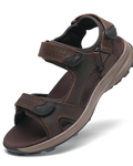 Carter Men's Hiking Sandals – Leather Outdoor Sandals with Adjustable Straps