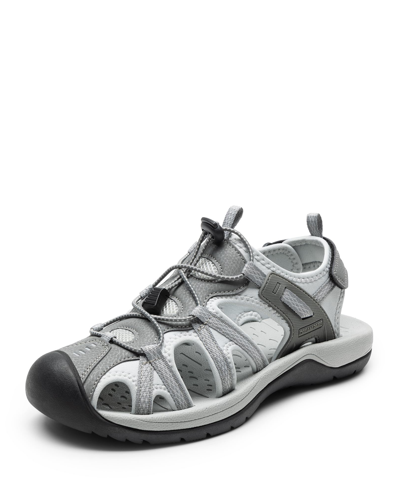 Evan Men's Sport Sandals – Closed Toe Hiking Sandals with Adjustable Fit