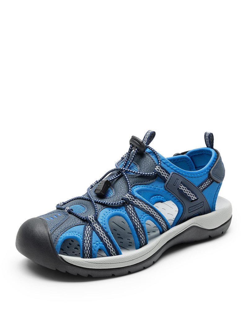 Evan Men's Sport Sandals – Closed Toe Hiking Sandals with Adjustable Fit