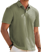 Oliver Men's Knit Polo Shirt – Old Money Short Sleeve Polo for Resort and Golf Wear
