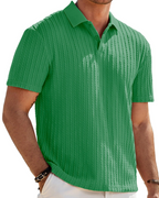 Oliver Men's Knit Polo Shirt – Old Money Short Sleeve Polo for Resort and Golf Wear