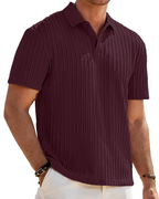 Oliver Men's Knit Polo Shirt – Old Money Short Sleeve Polo for Resort and Golf Wear
